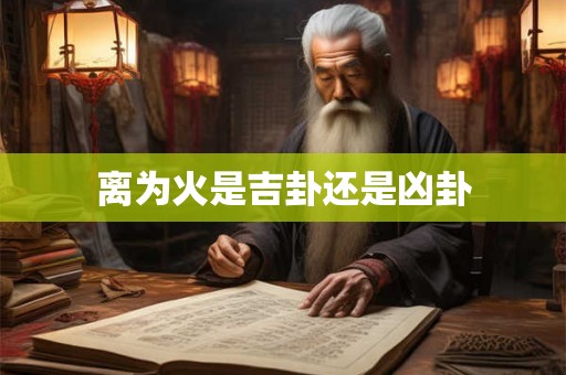 离为火是吉卦还是凶卦 离为火是吉卦还是凶卦