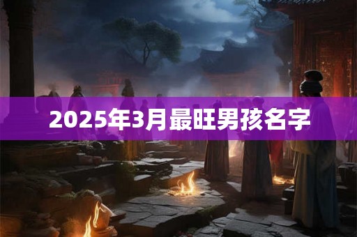 2025年3月最旺男孩名字 2025年3月最旺男孩名字