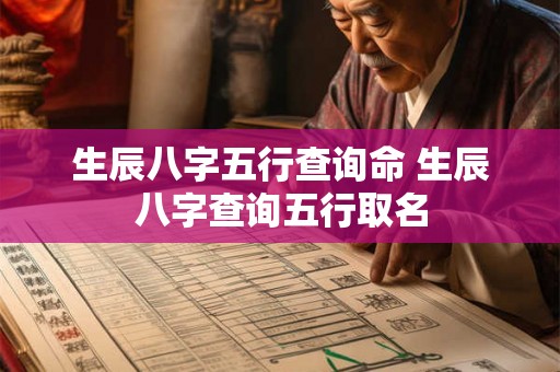 生辰八字五行查询命 生辰八字查询五行取名 生辰八字五行查询命 生辰八字查询五行取名