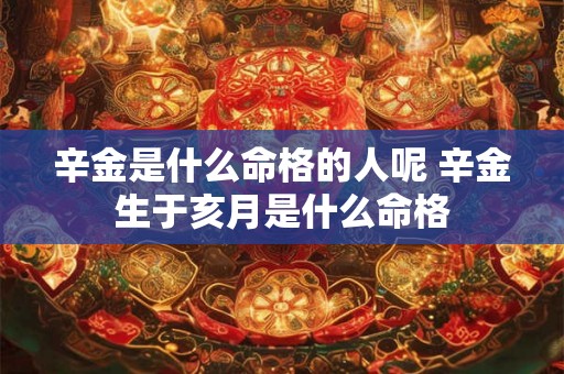 辛金是什么命格的人呢 辛金生于亥月是什么命格 辛金是什么命格的人呢 辛金生于亥月是什么命格