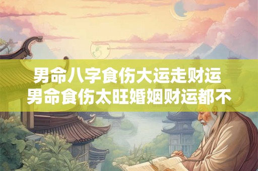 男命八字食伤大运走财运 男命食伤太旺婚姻财运都不顺 男命八字食伤大运走财运 男命食伤太旺婚姻财运都不顺