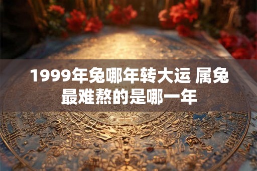 1999年兔哪年转大运 属兔最难熬的是哪一年 1999年兔哪年转大运 属兔最难熬的是哪一年