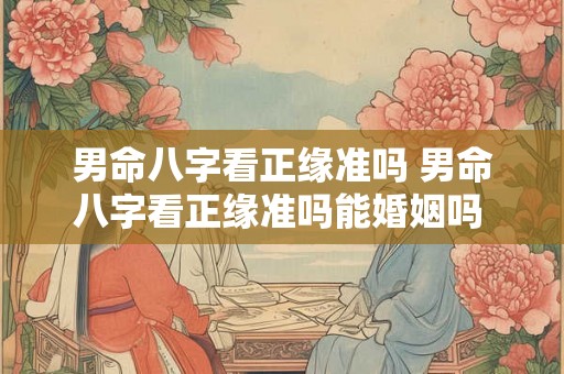 男命八字看正缘准吗 男命八字看正缘准吗能婚姻吗 