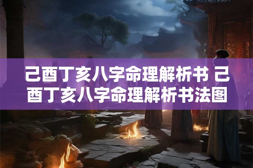 己酉丁亥八字命理解析书 己酉丁亥八字命理解析书法图片 己酉丁亥八字命理解析书 己酉丁亥八字命理解析书法图片