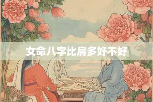 女命八字比肩多好不好 女命八字比肩多好不好