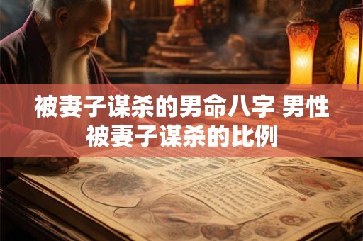被妻子谋杀的男命八字 男性被妻子谋杀的比例 被妻子谋杀的男命八字 男性被妻子谋杀的比例