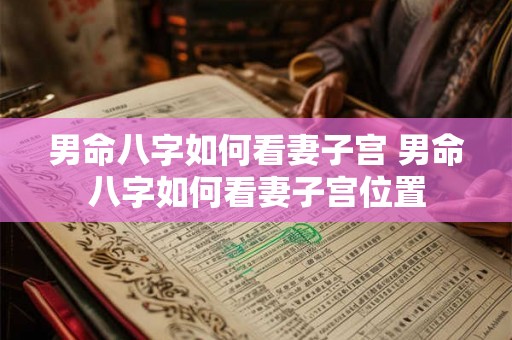 男命八字如何看妻子宫 男命八字如何看妻子宫位置 男命八字如何看妻子宫 男命八字如何看妻子宫位置