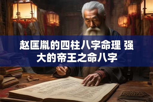 赵匡胤的四柱八字命理 强大的帝王之命八字 赵匡胤的四柱八字命理 强大的帝王之命八字