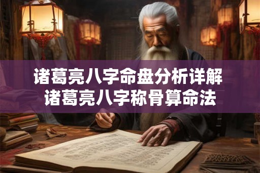 诸葛亮八字命盘分析详解 诸葛亮八字称骨算命法 诸葛亮八字命盘分析详解 诸葛亮八字称骨算命法