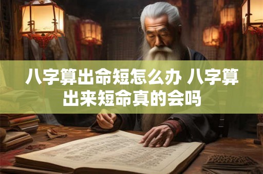 八字算出命短怎么办 八字算出来短命真的会吗 八字算出命短怎么办 八字算出来短命真的会吗