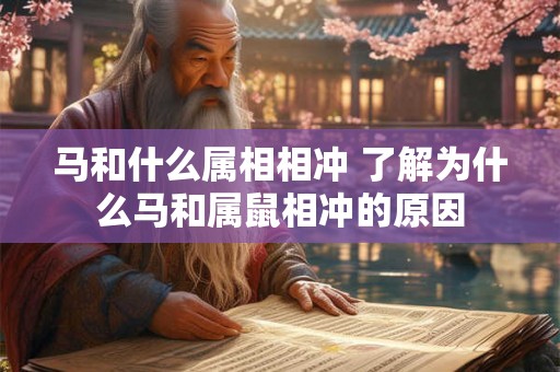 马和什么属相相冲 了解为什么马和属鼠相冲的原因 马和什么属相相冲 了解为什么马和属鼠相冲的原因