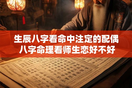 生辰八字看命中注定的配偶 八字命理看师生恋好不好 生辰八字看命中注定的配偶 八字命理看师生恋好不好