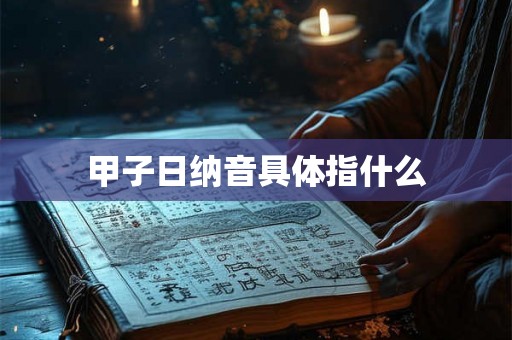 甲子日纳音具体指什么 甲子日纳音具体指什么