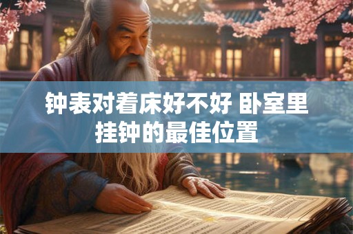 钟表对着床好不好 卧室里挂钟的最佳位置