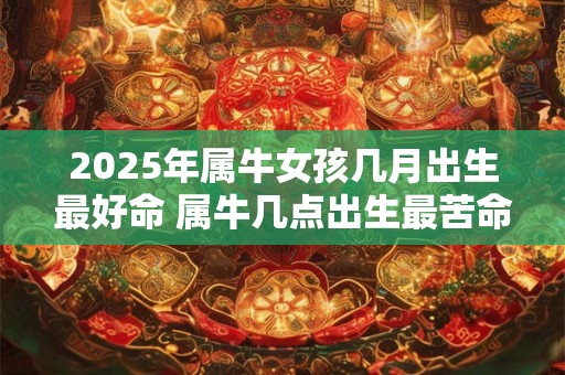 2025年属牛女孩几月出生最好命 属牛几点出生最苦命 2025年属牛女孩几月出生最好命 属牛几点出生最苦命