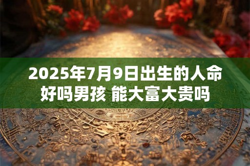 2025年7月9日出生的人命好吗男孩 能大富大贵吗 2025年7月9日出生的人命好吗男孩 能大富大贵吗