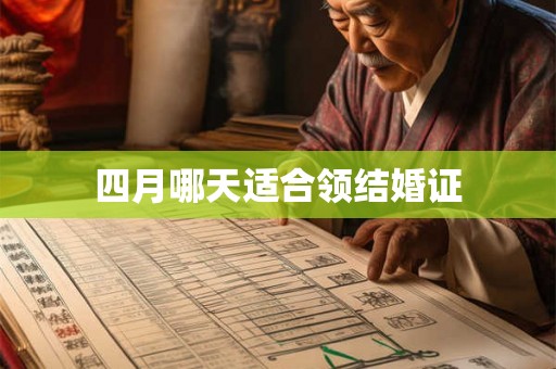 四月哪天适合领结婚证