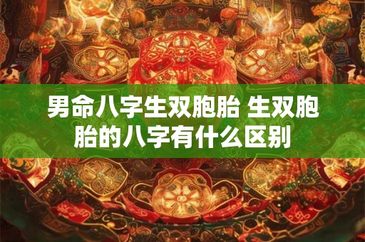 男命八字生双胞胎 生双胞胎的八字有什么区别 男命八字生双胞胎 生双胞胎的八字有什么区别