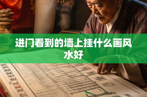 进门看到的墙上挂什么画风水好 进门看到的墙上挂什么画风水好