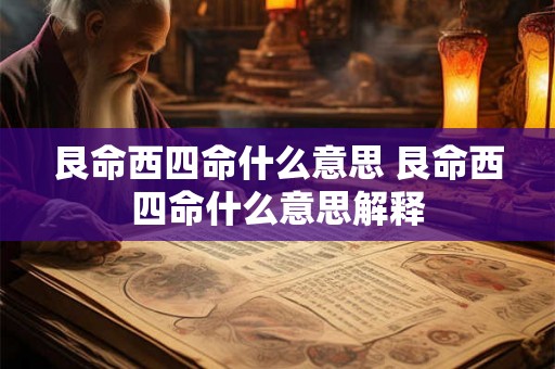 艮命西四命什么意思 艮命西四命什么意思解释 艮命西四命什么意思 艮命西四命什么意思解释