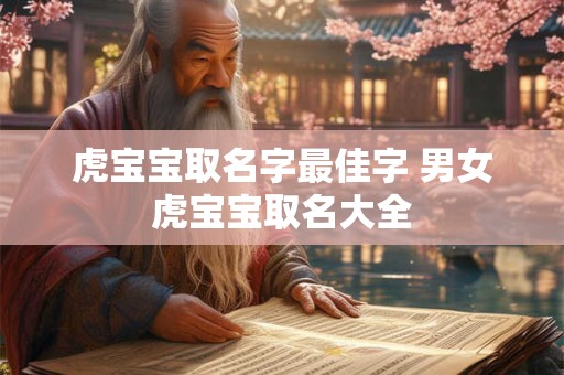 虎宝宝取名字最佳字 男女虎宝宝取名大全 虎宝宝取名字最佳字 男女虎宝宝取名大全