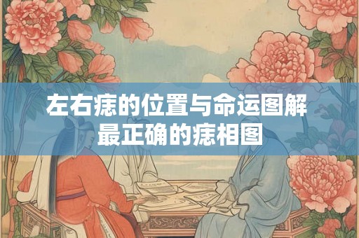 左右痣的位置与命运图解 最正确的痣相图