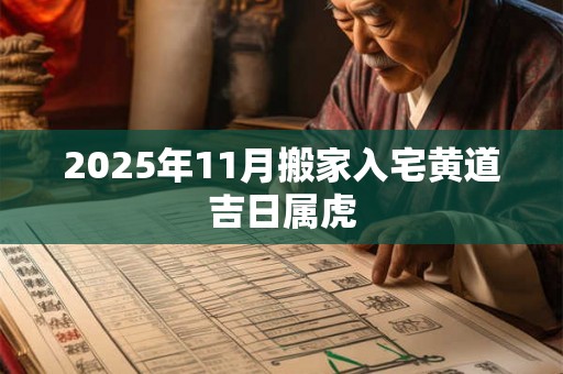 2025年11月搬家入宅黄道吉日属虎 2025年11月搬家入宅黄道吉日属虎
