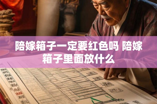 陪嫁箱子一定要红色吗 陪嫁箱子里面放什么 陪嫁箱子一定要红色吗 陪嫁箱子里面放什么