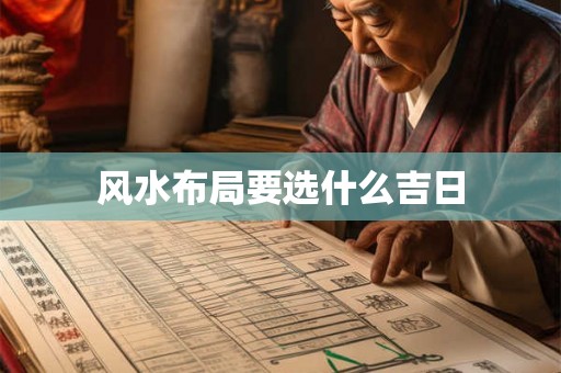 风水布局要选什么吉日 风水布局要选什么吉日