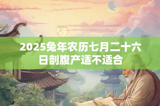2025兔年农历七月二十六日剖腹产适不适合 2025兔年农历七月二十六日剖腹产适不适合