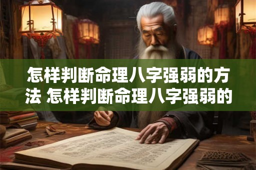怎样判断命理八字强弱的方法 怎样判断命理八字强弱的方法是什么 怎样判断命理八字强弱的方法 怎样判断命理八字强弱的方法是什么