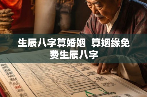 生辰八字算婚姻 算姻缘免费生辰八字 生辰八字算婚姻 算姻缘免费生辰八字