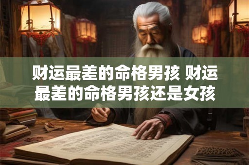 财运最差的命格男孩 财运最差的命格男孩还是女孩