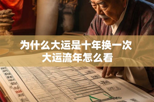 为什么大运是十年换一次 大运流年怎么看