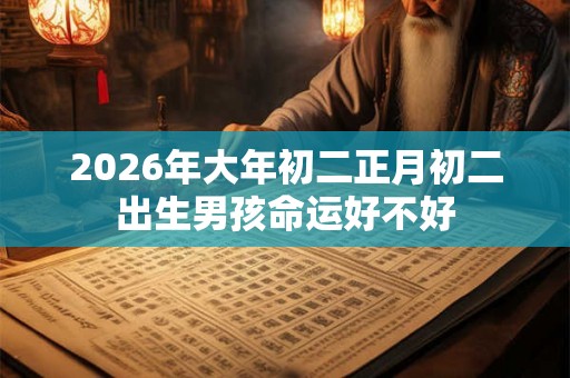 2026年大年初二正月初二出生男孩命运好不好 2026年大年初二正月初二出生男孩命运好不好