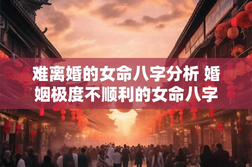 难离婚的女命八字分析 婚姻极度不顺利的女命八字 难离婚的女命八字分析 婚姻极度不顺利的女命八字