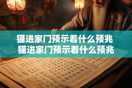 猫进家门预示着什么预兆 猫进家门预示着什么预兆 猫进家门预示着什么预兆 猫进家门预示着什么预兆