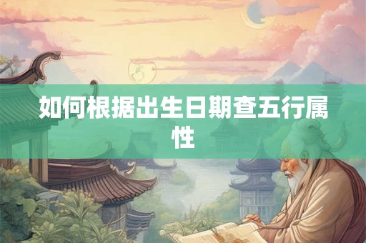 如何根据出生日期查五行属性