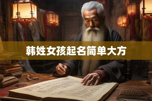 韩姓女孩起名简单大方 韩姓女孩起名简单大方