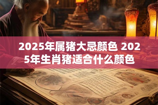 2025年属猪大忌颜色 2025年生肖猪适合什么颜色 2025年属猪大忌颜色 2025年生肖猪适合什么颜色