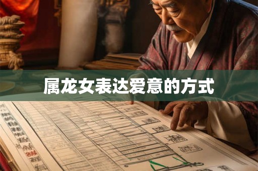 属龙女表达爱意的方式 属龙女表达爱意的方式