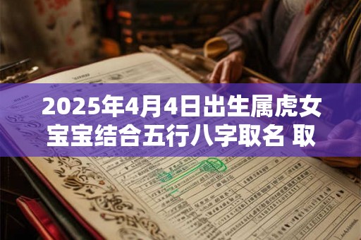 2025年4月4日出生属虎女宝宝结合五行八字取名 取名要注意什么
