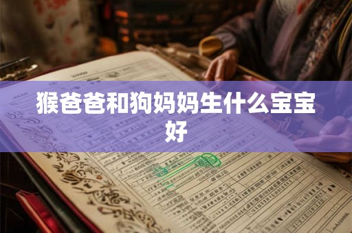 猴爸爸和狗妈妈生什么宝宝好 猴爸爸和狗妈妈生什么宝宝好