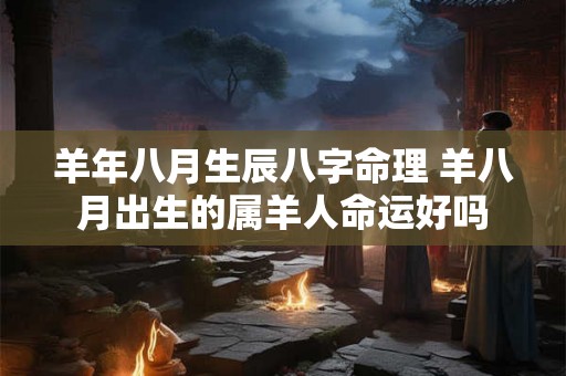 羊年八月生辰八字命理 羊八月出生的属羊人命运好吗 羊年八月生辰八字命理 羊八月出生的属羊人命运好吗