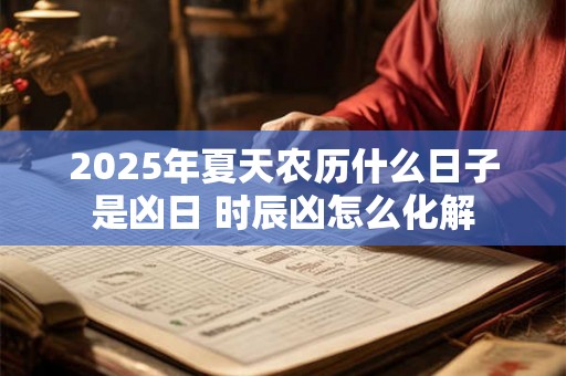 2025年夏天农历什么日子是凶日 时辰凶怎么化解 2025年夏天农历什么日子是凶日 时辰凶怎么化解