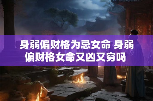 身弱偏财格为忌女命 身弱偏财格女命又凶又穷吗 