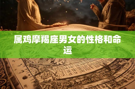 属鸡摩羯座男女的性格和命运 属鸡摩羯座男女的性格和命运