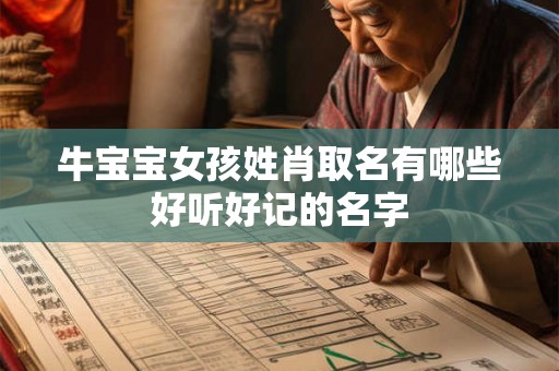牛宝宝女孩姓肖取名有哪些好听好记的名字 牛宝宝女孩姓肖取名有哪些好听好记的名字