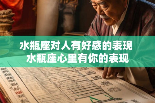 水瓶座对人有好感的表现 水瓶座心里有你的表现 水瓶座对人有好感的表现 水瓶座心里有你的表现