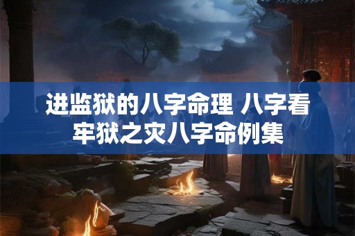 进监狱的八字命理 八字看牢狱之灾八字命例集 进监狱的八字命理 八字看牢狱之灾八字命例集